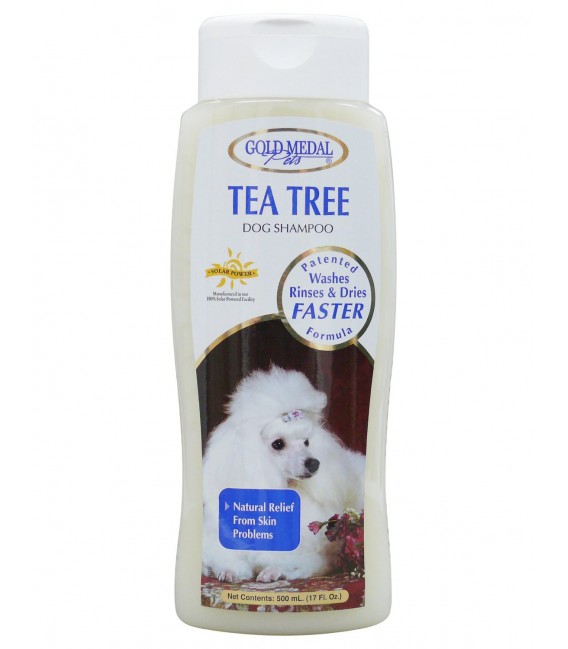 Gold Medal Tea Tree Dog Shampoo with Cardoplex (17 oz) Dog and Cat Shampoo