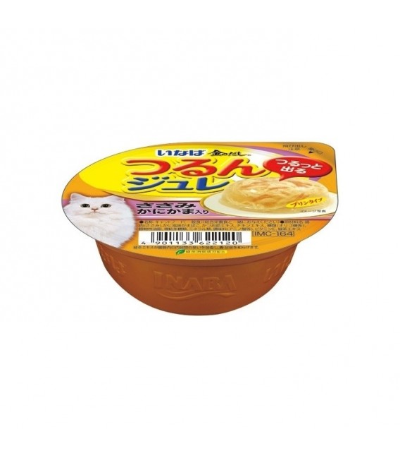 Inaba Soft Jelly Chicken with Crab Stick 65g Cat Wet Food IMC164