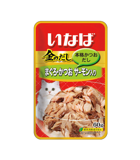 Inaba Jelly Tuna with Salmon 60g Cat Wet Food TIC23