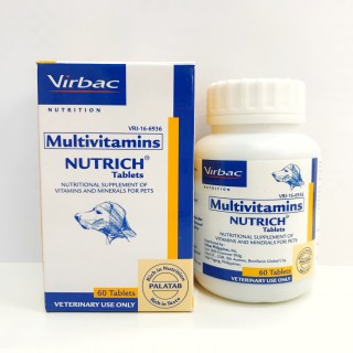 Virbac Nutrich Tablets 60 Tablets Dog Supplement