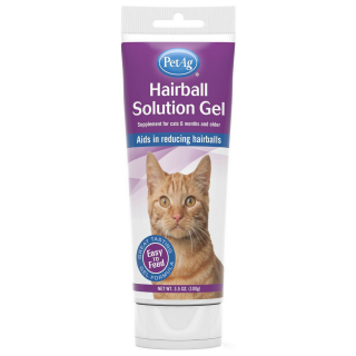 PetAg Hairball Solution with Vitamins, Minerals & Taurine Chicken Flavored 100g Cat Supplement
