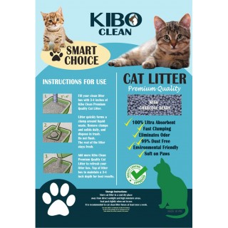 Kibo Clean Clumping Charcoal JASMINE 10L Cat Litter