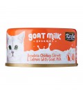 Kit Cat Goat Milk Gourmet BONELESS CHICKEN SHREDS & SALMON 70g Grain Free Cat Wet Food