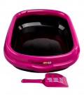 Petto Ai Rectangle Cat Litter Pan Box with Litter Scoop