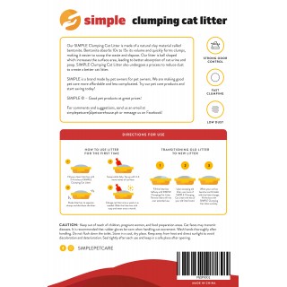 Simple Clumping Cat Litter 10L (8kg)