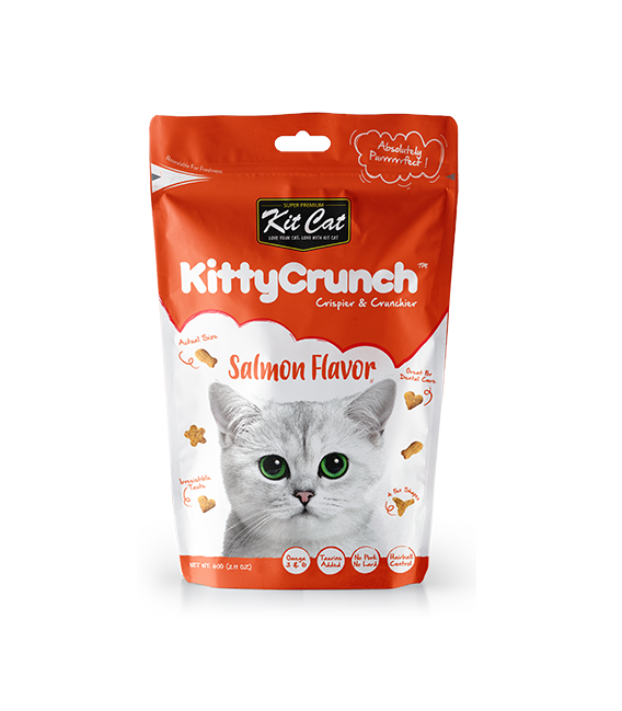 Kit Cat Kitty Crunch Salmon Flavor 60g Cat Treats